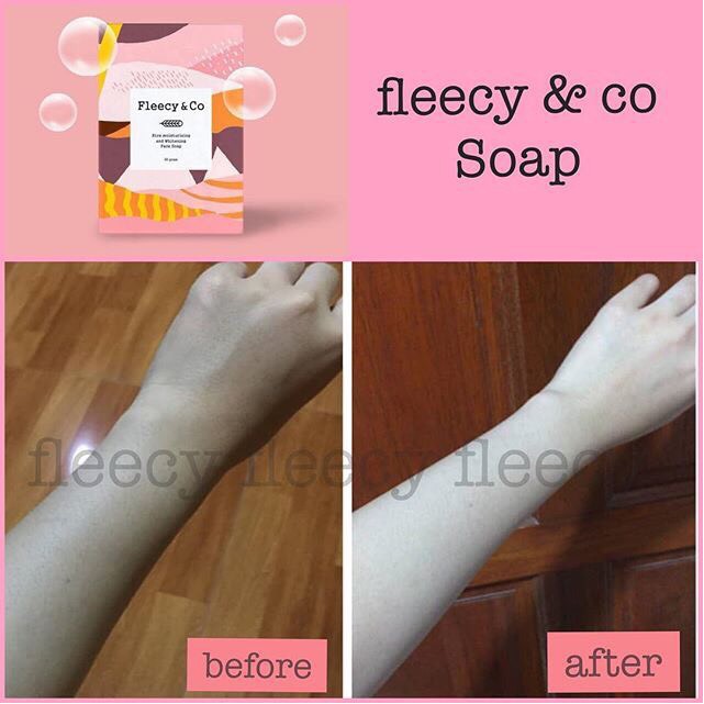 Fleecy & co soap bpom  sabun mandi  sabun pemutih kulit gluta bpom