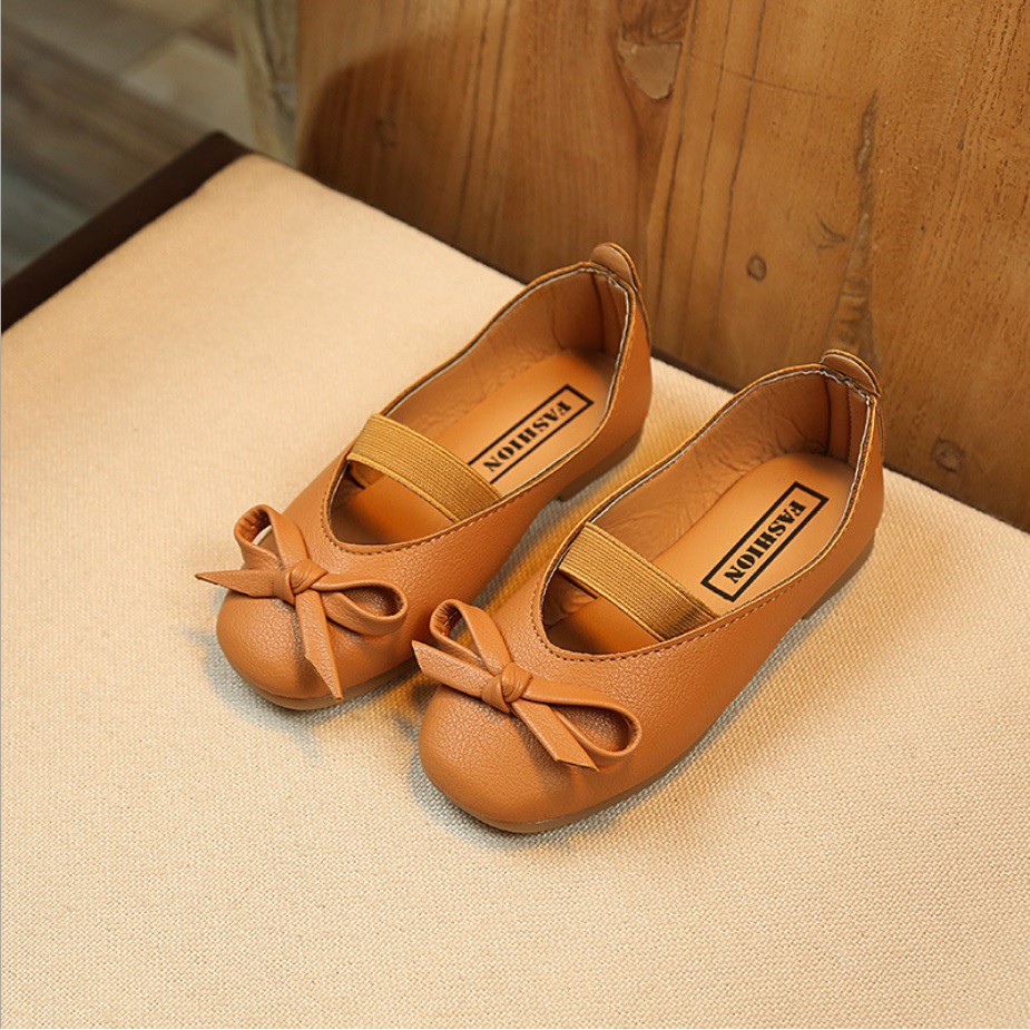MQ119- Sepatu anak perempuan IMPORT motif pita simple model elegan