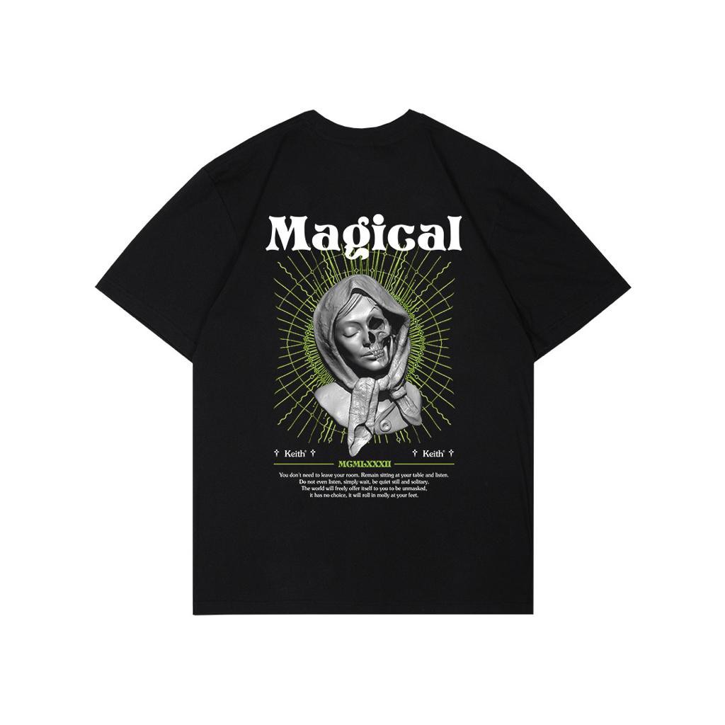 MAGICAL TS - KAOS DISTRO ORI KEITH STUDIO PRIA/WANITA BLACK