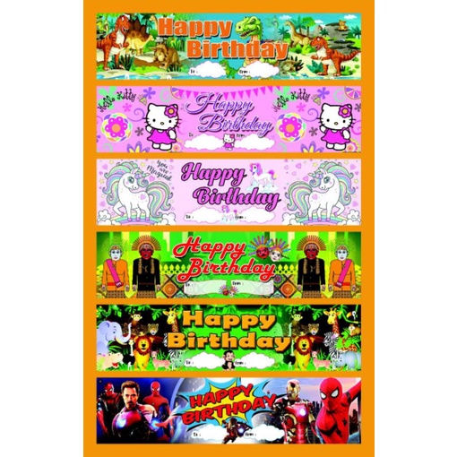 

(ISI 10 PCS)PLASTIK SNACK ULTAH / LABEL SNACK ULANG TAHUN / HAMPER ULTAH ANAK