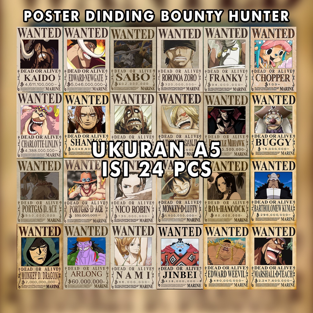 POSTER ONE PIECE BOUNTY HUNTER