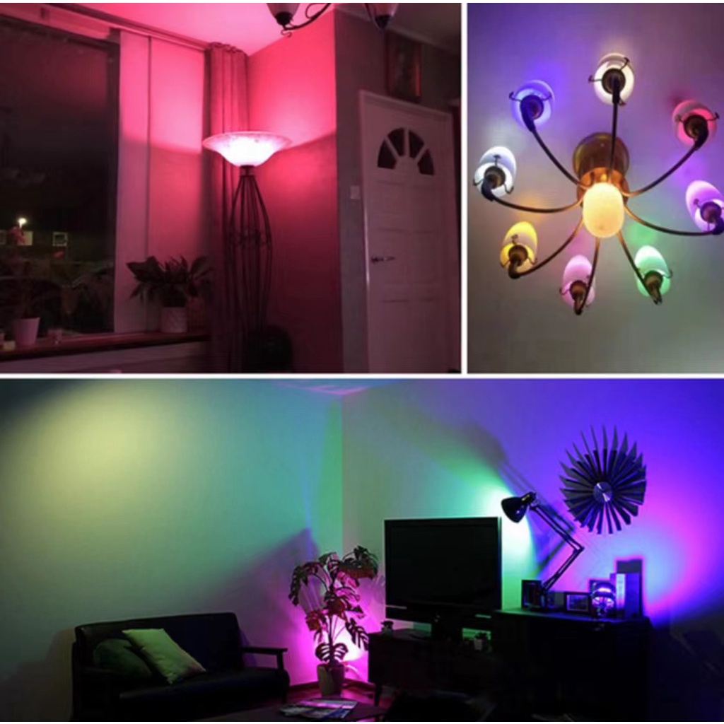 LAMPU BOHLAM LED RGB 16 warna bulb e27 BERUBAH WARNA REMOTE CONTROL ORIGINAL 5W 7W 10W RGB FX