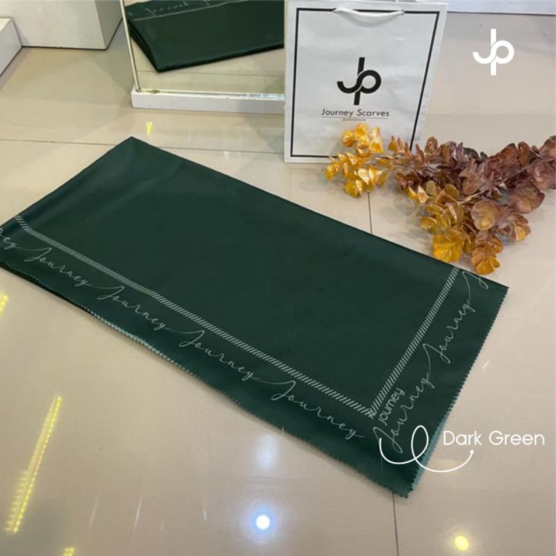 JOURNEY HIJAB ZEA SERIES WARNA DARK GREEN (HIJAU BOTOL) (CEK STOK)
