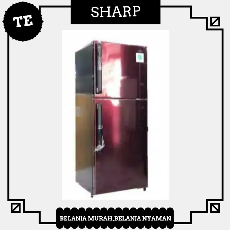 SHARP KULKAS 2 PINTU SJ326GCSR