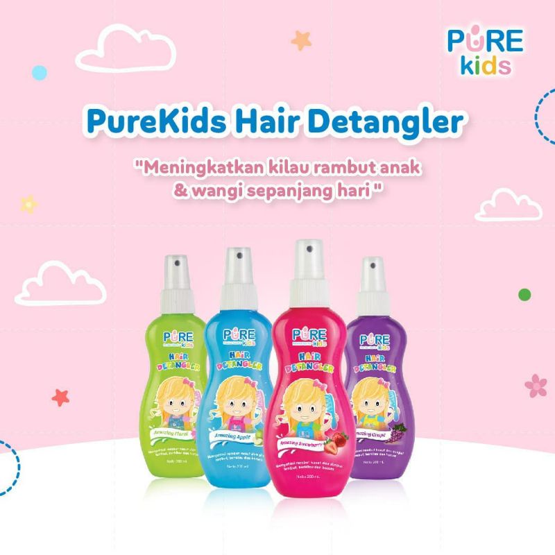 PURE KIDS Hair Detangler | Anti Rambut Kusut Pure Baby | Minyak Rambut Anak