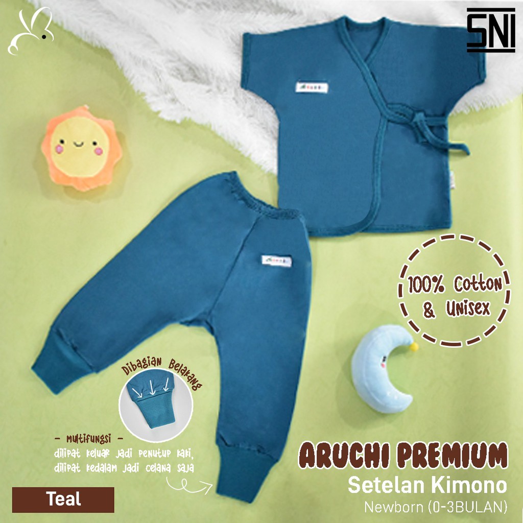 Setelan Kimono Aruchi Premium Full Color Newborn CBKS