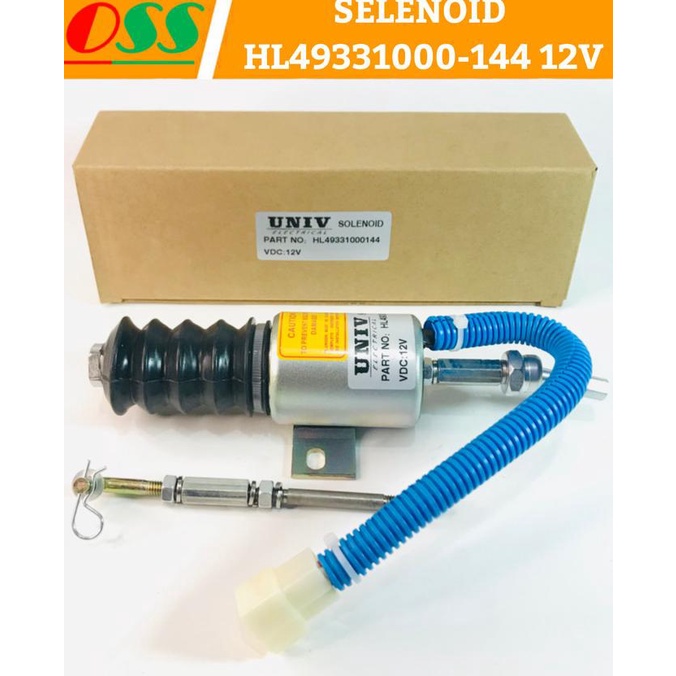 SELENOID SOLENOID HL49331000-144 12V UNIV UNTUK GENSET ALAT BERAT