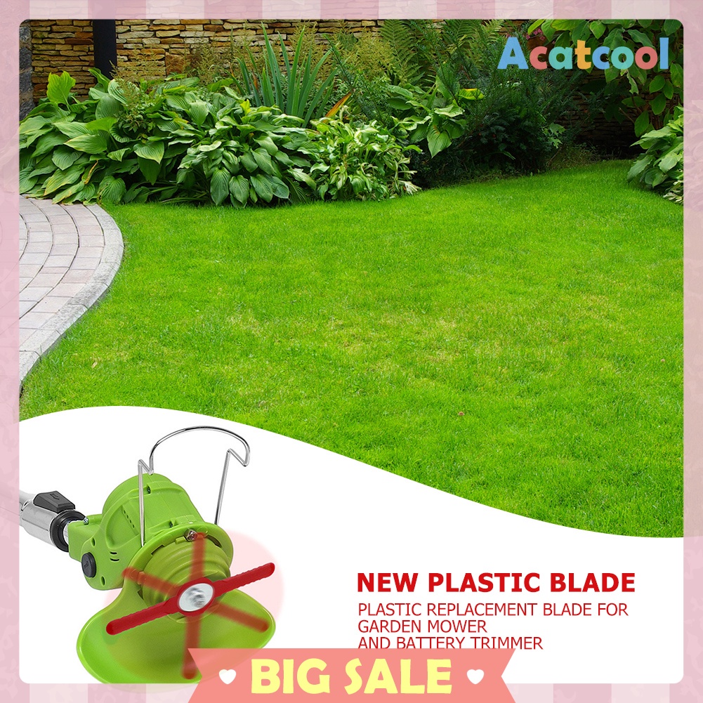 10pcs 2 Teeth Brush Cutter Blade Grass Trimmer Knife Lawn Mower Fittings