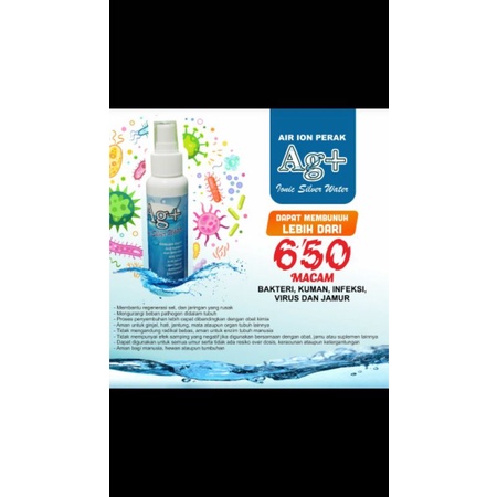Air Ion Perak / Ag+  Ion Silver Ion Perak Ag+ spray 100ml
