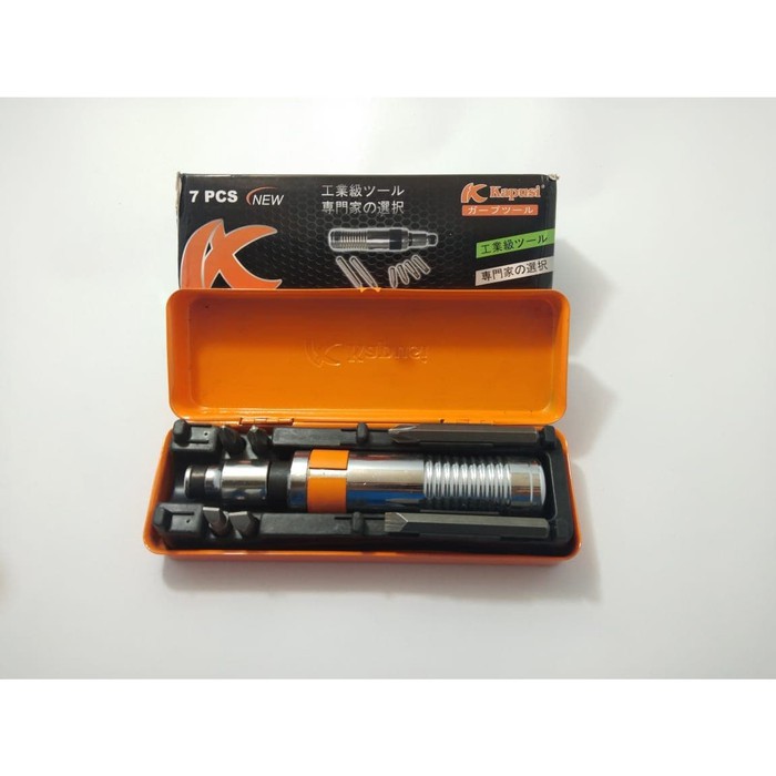 Obeng Ketok 7 Pcs - Impact Driver Set 7pcs Model TEKIRO By Japan