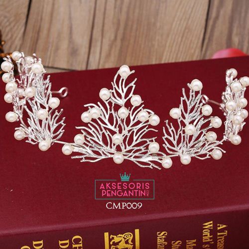 [SIAP KIRIM] TIARA PENGANTIN MAHKOTA BRIDAL CROWN WEDDING AKSESORIS RAMBUT CMP009