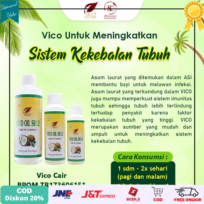 

❤COD❤ VCO minyak kelapa murni cair 250 ml SR12 original