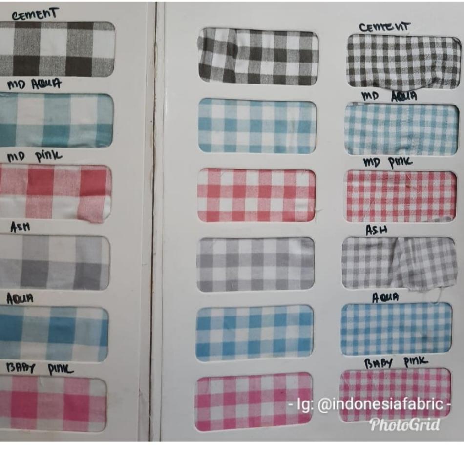 ✴ Kain Gamis Kain Katun Jepang Japan Design motif Checkers / kotak kotak large ◘