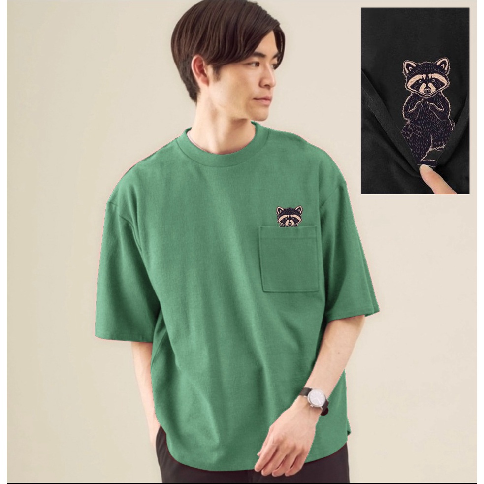 Amspro - Kaos Oversize Big Size baju Oversize pria Jumbo kaos oversize pria Ario Sage green