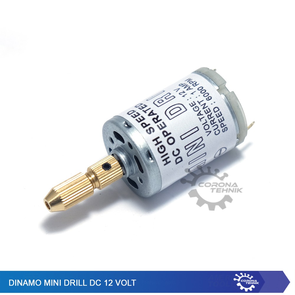 Dinamo Mini Drill 12 Volt DC