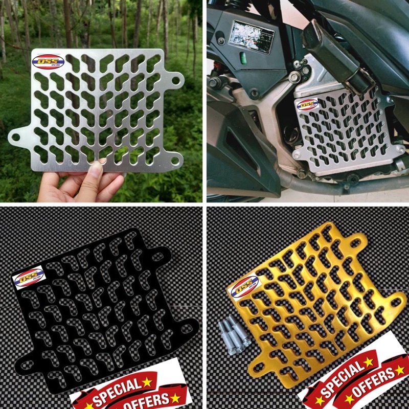 PROMO TUTUP COVER RADIATOR ADV PCX VARIO125/150 COVER RADIATOR CNC SET BAUT DAN BHOSING PNP VARIO ADV PCX