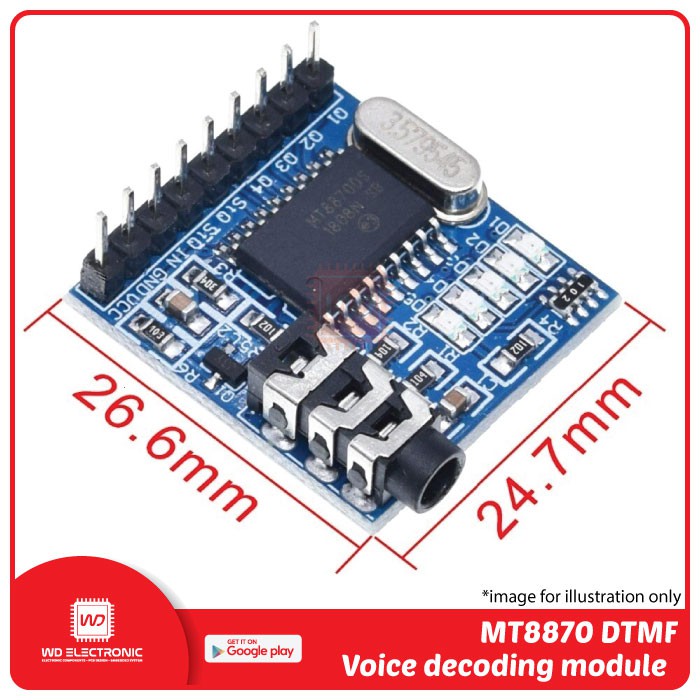 MT8870 DTMF Voice Audio Decoding module