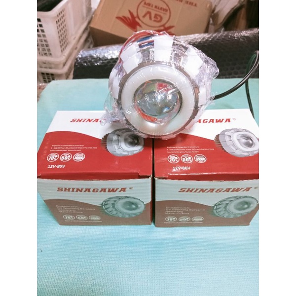 lampu depan projie mini LED ubur ubur 3rin buat matic dan bebek gak usah bobok