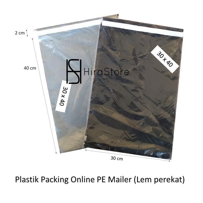 

PROMO - Plastik Packing LEM 30x40 / Polymailer PE Premium isi 50 Lembar REA - Hitam