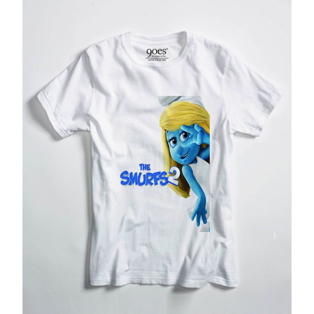 Kaos Anak CEWEK COWOK THE SMURF SMURFETTE Tshirt Bayi Lucu Premium - 10