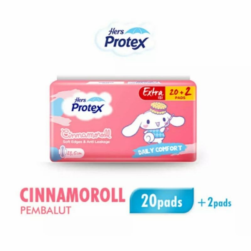 Hers protex cinnamoroll  20+2pads