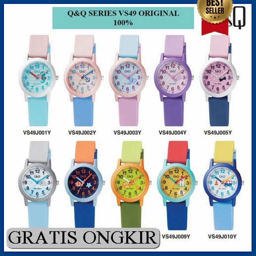 JAM TANGAN LED TAHAN AIR KARAKTER LAKI LAKI DAN PEREMPUAN | JAM TANGAN ANAK LED MURAH LUCU A0S5 Q&Q 