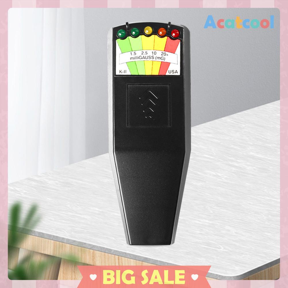 K2 5 LED Gauss EMF Meter LCD Digital Elektromagnetik Tester Radiasi Lapangan