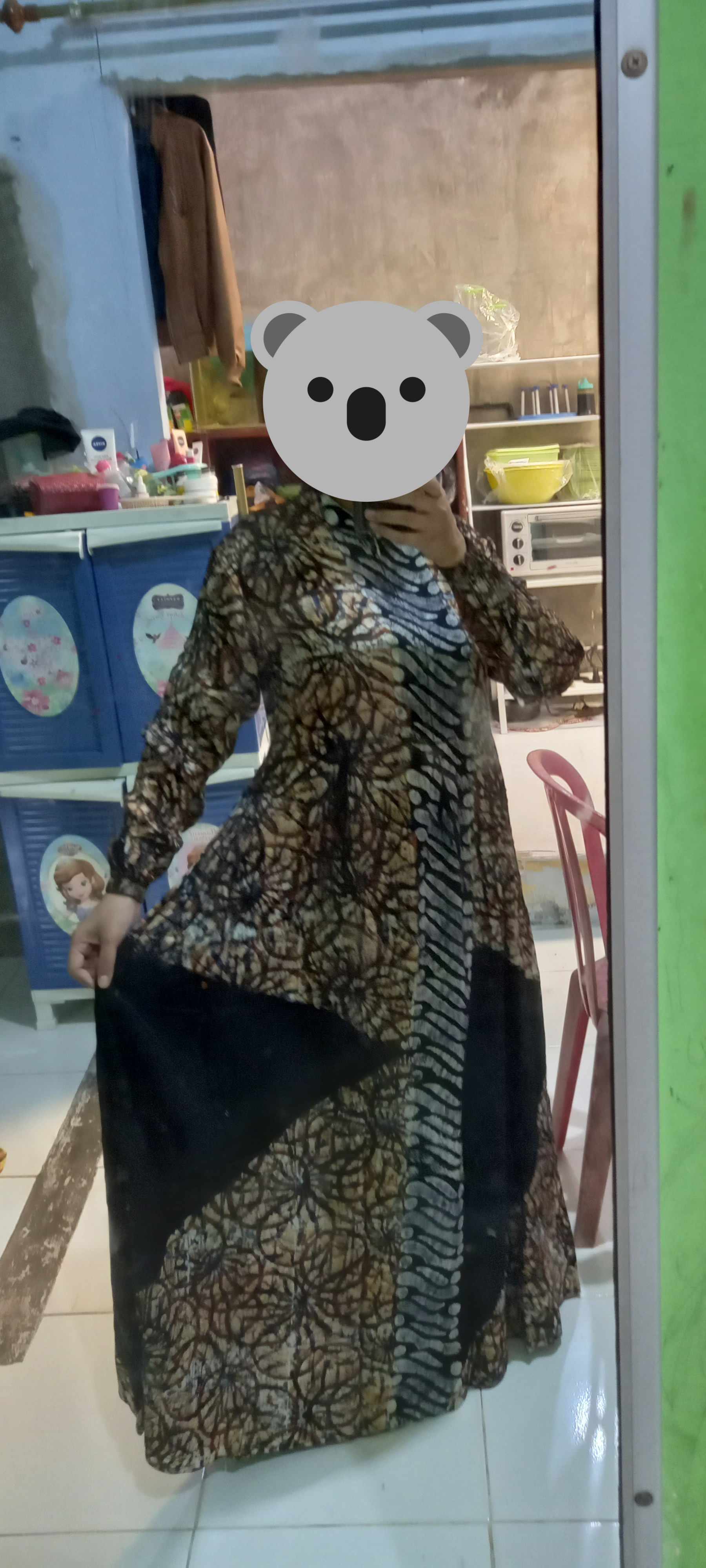 Tw83 Gamis Batik Twill Premium Motif Abstrak