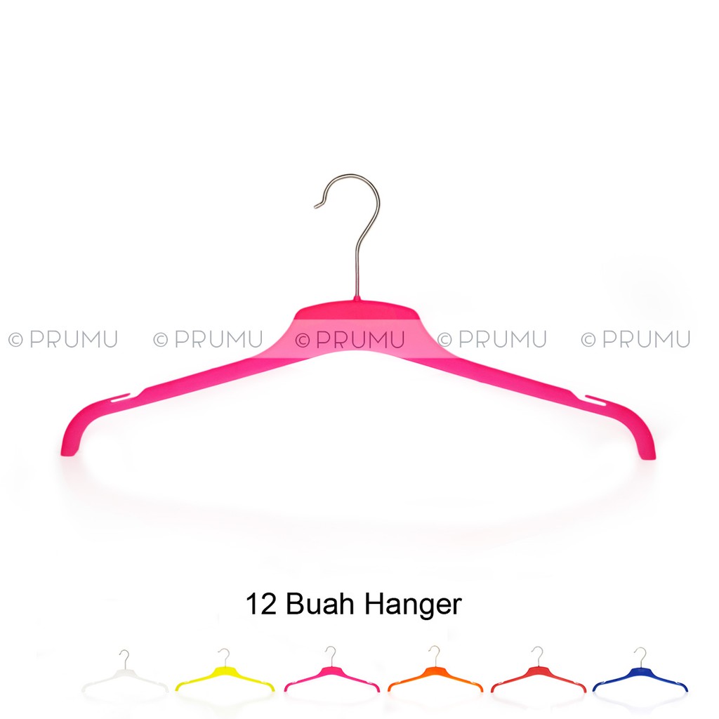 Grosir Hanger 282 - Gantungan Baju Plastik - Hanger Baju - Clothes Hanger- Gantungan Baju Toko