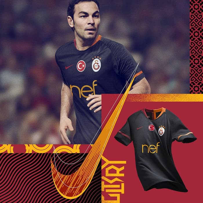 JERSEY BOLA GALATASARAY AWAY 2018 2019 GRADE ORI