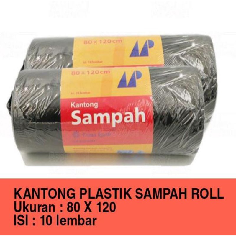 Kantong sampah roll 60x100, 80x120