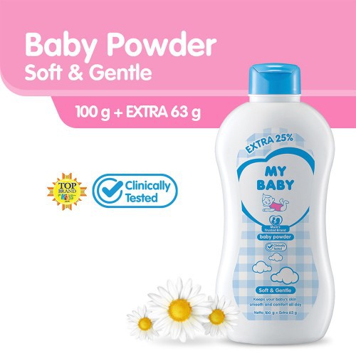 My Baby Powder 100 G Extra Fill 25% / Bedak Bayi My Baby / My Baby Bedak Bayi