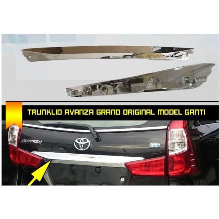 Trunk Lid Grand New AVANZA Xenia model Ganti Chrome