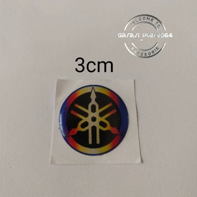 emblem sticker timbul logo GARPUTALA YAMAHA  MIO d thailand  rainbow twotone