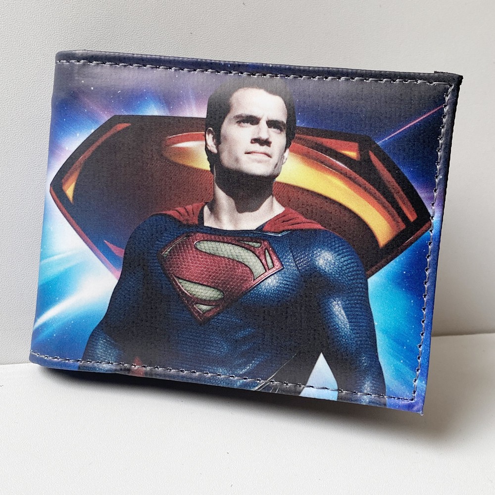 SHOPEE 6.6 SUPER SALE!! Dompet Anak Karakter Supermen Bahan Kulit Sintetis S2021 Dompet Anak Laki Laki Terbaru BONUS BOX