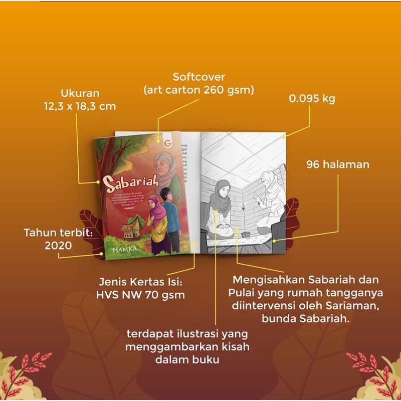 BUYA HAMKA - Sabariah - Gema insani buku novel bacaan non fiksi umum dewasa agama islami muslim-3