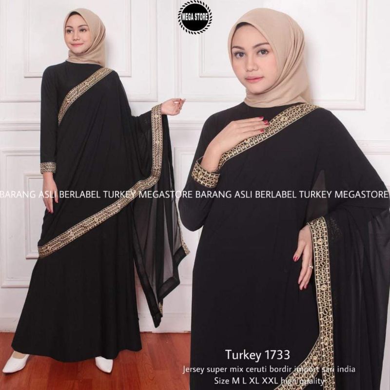 BAJU GAMIS MUSLIMAH TERKINI ABAYA SYARI INDIA. JUMBO