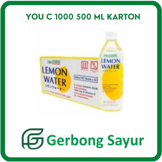 

You C 1000 Water Vitamin Lemon/Orange 500 ml - 1 Karton / 1 Dus 24 Pcs