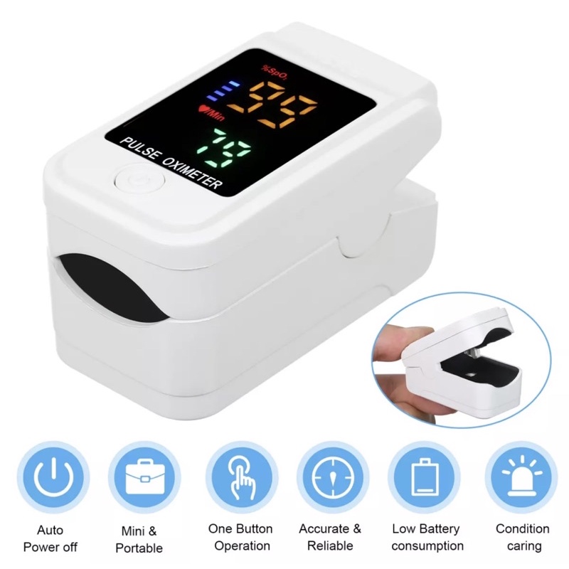 Oximeter Fingertip Alat Ukur Saturasi Oksigen Darah