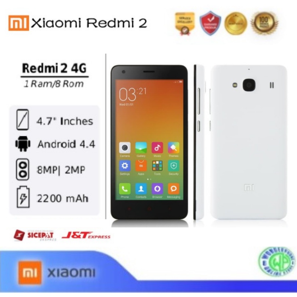Xiaomi Redmi 2 Ram 1/8GB , 2/16