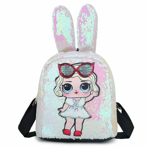 GI 555 RISCE TAS RANSEL LED SEQUIN ANAK TELINGA KELINCI IMPORT WANITA CEWEK PEREMPUAN JAKARTA JTF