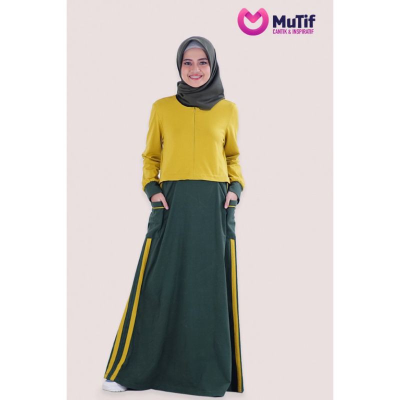 #Gamis Mutif busui,m218 hijau sampurna, gamis dewasa busui promo