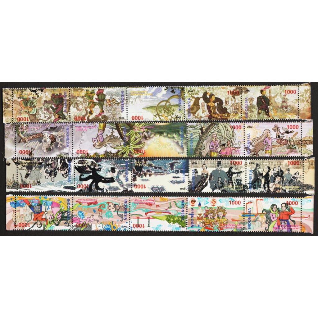 

Perangko Filateli I13 - Indonesia MNH 02.02.2002 Indonesia Folktales 5th Set