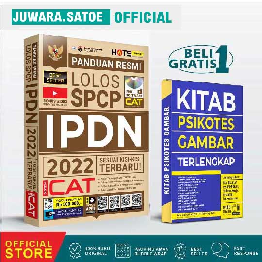 BUKU IPDN 2021 - 2022 PANDUAN RESMI LOLOS SPCP IPDN 2021/2022 BONUS KITAB PSIKOTES GAMBAR