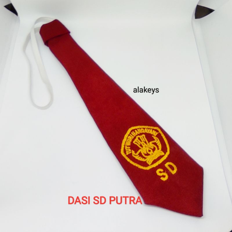 TOPI DAN DASI SD BORDIR MERAH/MERAH PUTIH PUTRA DAN PUTRI