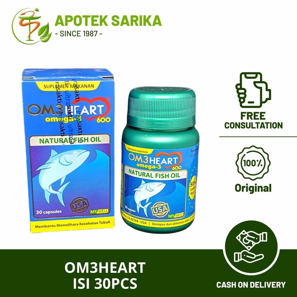 Omeheart omega 3 isi 30pcs