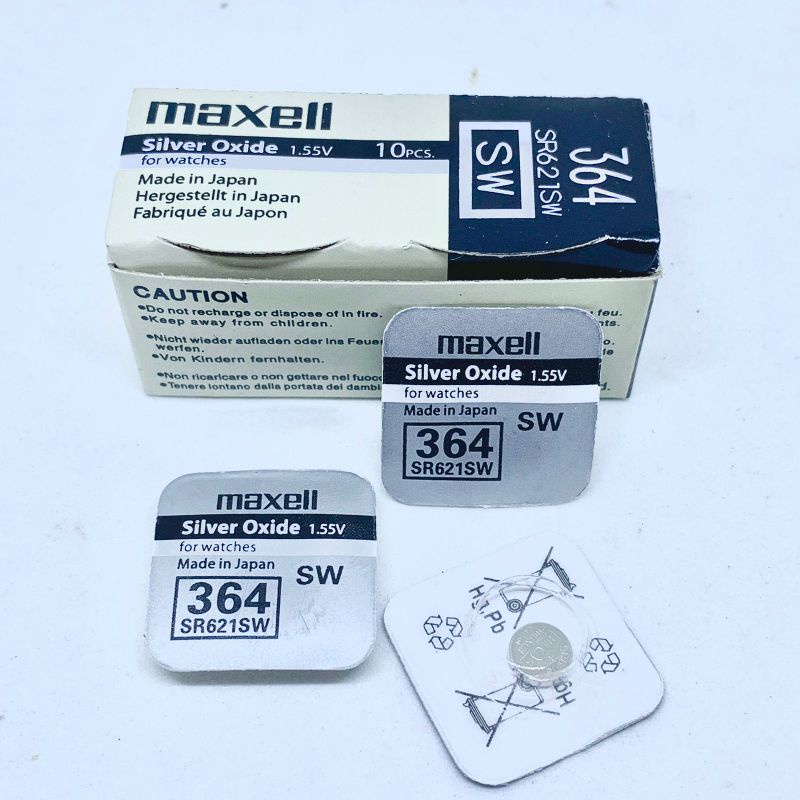 BATERAI MAXELL 364 SR621SW ORIGINAL / BATRAI JAM SR621 LR621 AG1 SR60 364