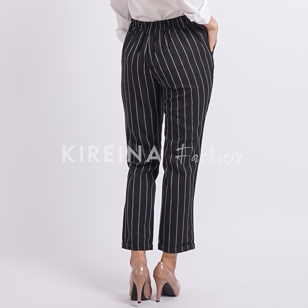 Celana Salur Wanita Celana Panjang Wanita Celana Kerja Wanita Baggy Pants Wanita | Kireina Fashion