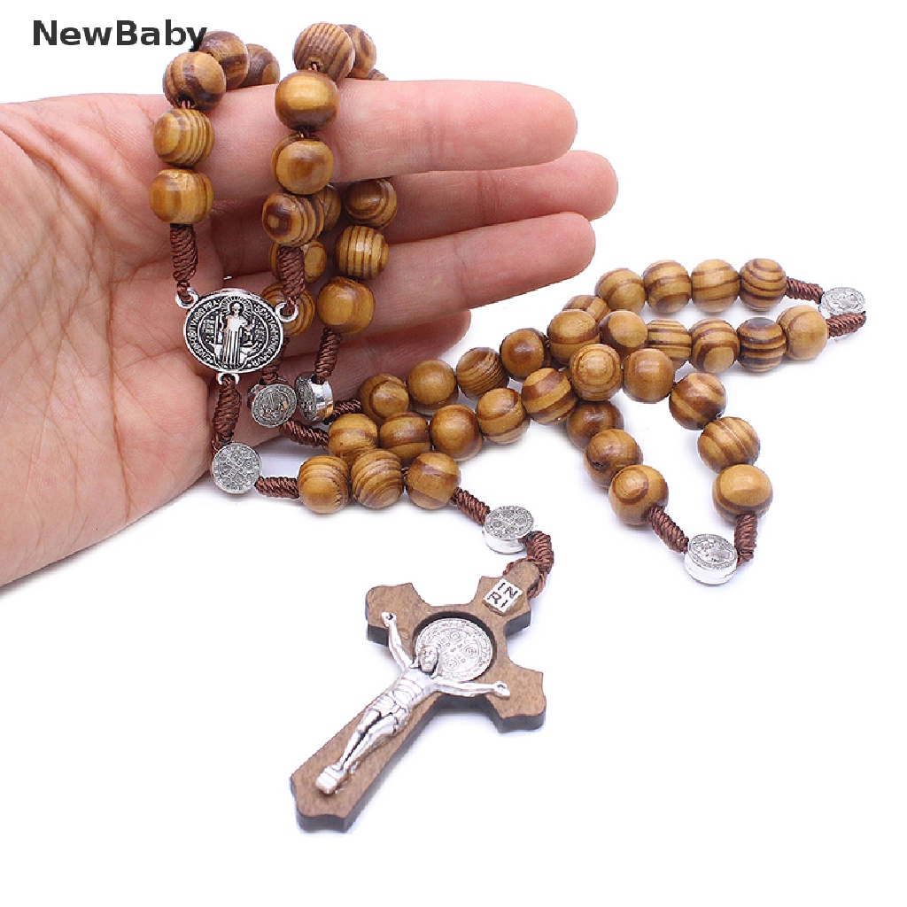 Kalung Rosario Desain Manikmaniksalib Yesus Gaya Katolik Handmade Untuk Bayi