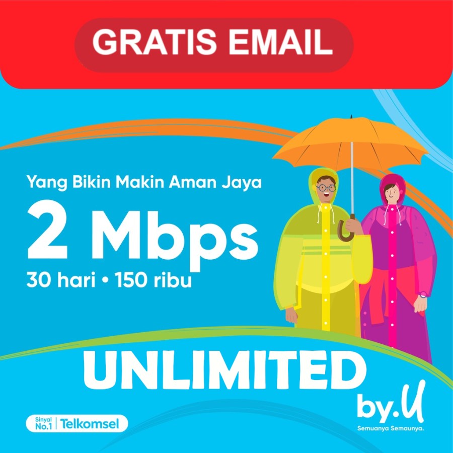 Kartu Unlimited By.u 2mbps 1bulan